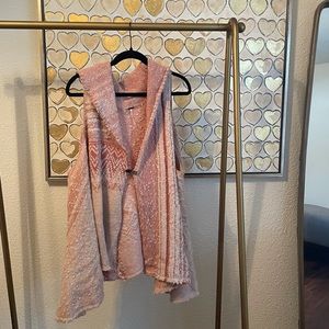 Free People Sweater Vest Pink Medium